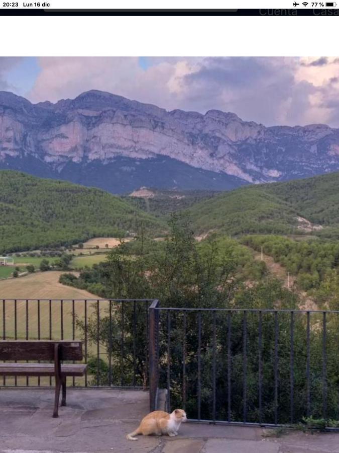 Vistas A La Montana En Un Pueblo Con Encanto. El Pueyo de Araguás Εξωτερικό φωτογραφία